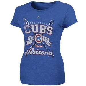 MLB Majestic Chicago Cubs Ladies 2012 Spring Training Bullpen T Shirt 