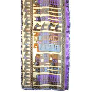  Laurel Burch Egyptian Cats Silk Scarf Natural By The Each 
