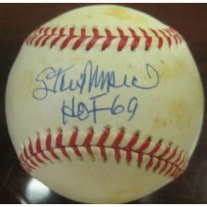 Signed Stan Musial Baseball   NL PSA DNA COA HOF 69   Autographed 