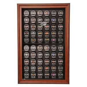 com Columbus Blue Jackets 60 Hockey Puck Display Case, Cabinet Style 