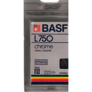  BASF L750 Chrome Video Cassete Beta 222m Stereo 