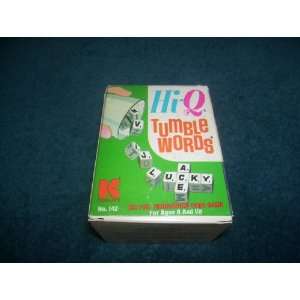   1973 Hi Q Tumble Words Crossword Cube Game Kohner 
