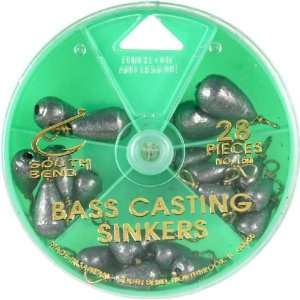  South Bend Bass Casting Sinker Assortment (Black/Assorted 