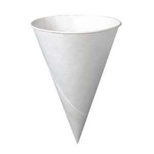  Bare Treated Paper Cone Water Cups in White Office 