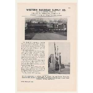  1948 Western Railroad Supply Crossing Gate Signal Print Ad 