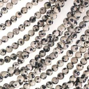  6mm Round Dalmation Jasper Gemstone Beads Arts, Crafts 