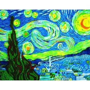   Gogh 11x14x0.25 inches Hand Painted Replica on Tile 