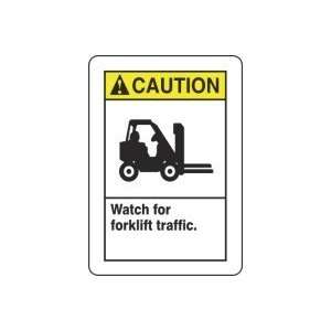  CAUTION WATCH FOR FORKLIFT TRAFFIC (W/GRAPHIC) Sign   10 