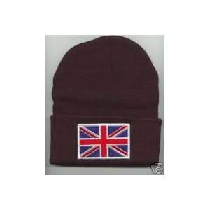  UK England Flag Beanie HAT SKI Skull CAP Black NEW
