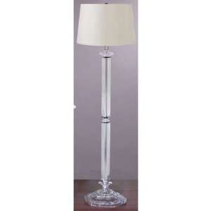  Battersby Floor Lamp with Classic Shade in Satin Nickel 