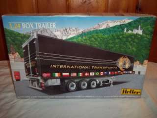 Heller Semi Truck Tractor Box Trailer International Tran 124 Model 