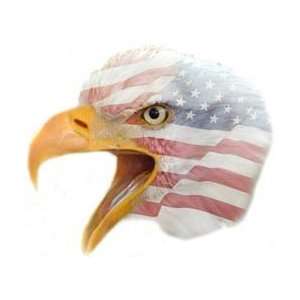 Eagle Flag Decal Facing Left   3 h   REFLECTIVE