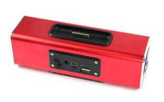 Portable Music Box Dual Speakers W/ ipod/iphone Dock Docking Fm Radio 