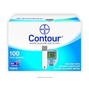 Bayers Contour Blood Glucose Test Strips, Microfill Test Strips Bx100 