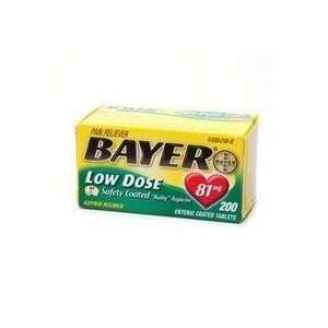  Bayer Lo Dose Aspirin 81mg 200 Per Bottle by Bayer Consumer Products 