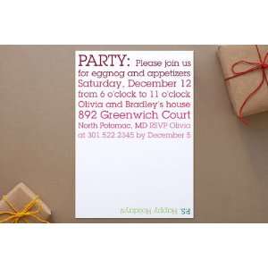  P.S. Party Holiday Party Invitations by PAPERSTUDI 