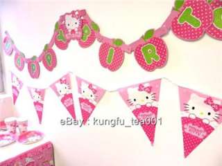 Sanrio Hello Kitty Birthday Party Bunting Flag Banner  