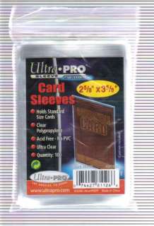 300) Ultra Pro Soft Trading Card Sleeves (3 Packs) Zip Pouch Acid 