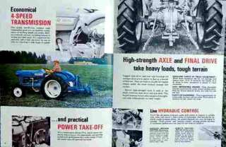 FORD 2000 TRACTOR 2 PLOW NEW SIZE SALES BROCHURE 62 65  
