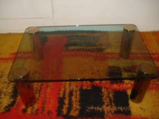 AWESOME KARL SPRINGER BRASS /GLASS COFFEE TABLE MCM  