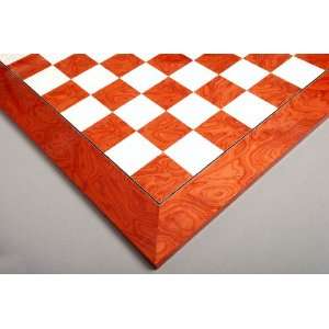  House of Staunton Red Gloss Chess Board   2.25 inch Toys & Games