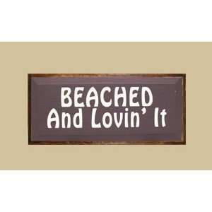   Gifts CV818BLI 8 x 18 Beached and Lovin It Sign Patio, Lawn & Garden