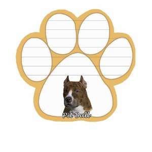  Pit Bull Dog Paw Magnetic Note Pads