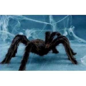  Enormous 4 Foot Hairy Black Spider Halloween Decoration 