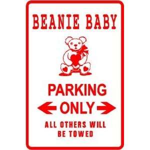  BEANIE BABY PARKING sign street hobby toy