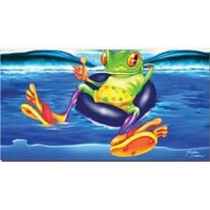  Floating Frog Beach Towel