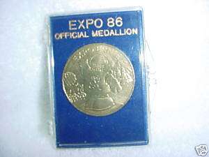 B12 EXPO 86 OFFICIAL EXPO MEDALLION MIC  