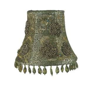  Olive Bead Embroidery Chandelier Shade
