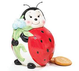 LADYBUG Lady Bug party kitchen home decor COOKIE JAR *PERFECT SPRING 