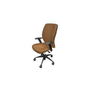  National Fuel Fabric Mid Back Office Chair, Coin (Gold 