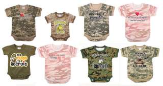 Military Army USMC Print Baby Infant 1PC BodySuit Onsie  