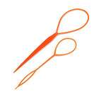 Baby Kids Mesh Peach Bow knot Dot Clip Hair Headband items in 