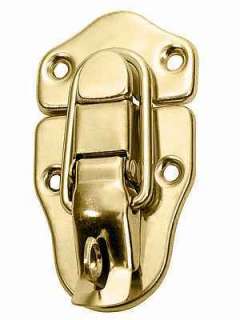 Drawbolt or Pull Down Latch w/lock loop Brass Plated  