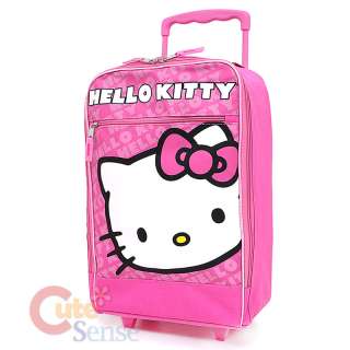Sanrio Hello Kitty Hand Carry Luggage Pink Face Roller Trolley Bag 16 