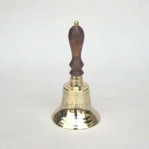  US NAVY Brass Handbell Bell for Dinner TEN inches Musical 
