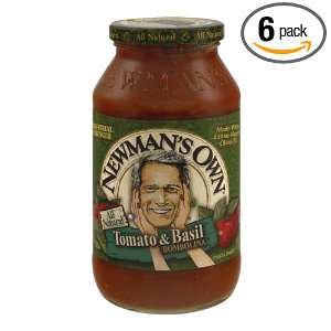 Newmans Own Pasta Sauce Tomato and Fresh, 24 Ounce (Pack of 6 