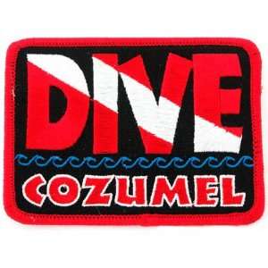  Dive Cozumel Patch Embroidered Iron On Scuba Diving Flag 