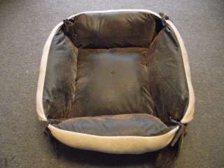 Reversible Tie Micorfiber Fleece Dog Cat Bed Cushion  