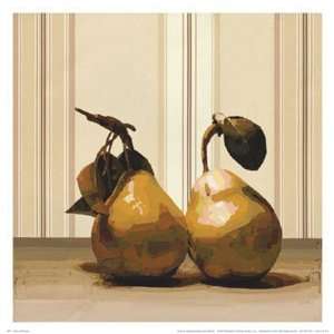  Pears and Stripes by Erin Berrett 13x13