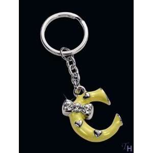  Russ Berrie Enamel Keyring Letter C 