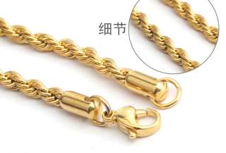  Necklace Gold Plated Chain Link 18K Choker Fashion Jewelry 550*3 TN04