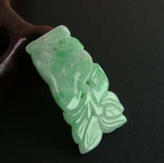   Green Natural A Jade Jadeite Chinese Carved Hair Pin Ornaments  