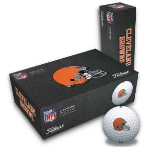 Titleist Cleveland Browns Half Dozen Set of Golf Balls  