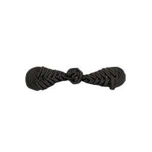  Frog Clasp Closure Black 2 3/4in (3 Pack)