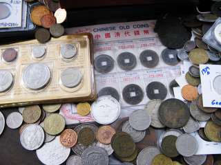 World Coin Collection Lot 59 Pound Melange Old Silver Proofs & More 
