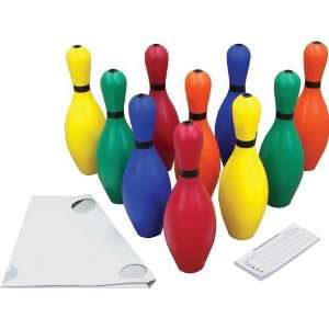  Rainbow Bowling Pin Set by Olympia Sports Sports 